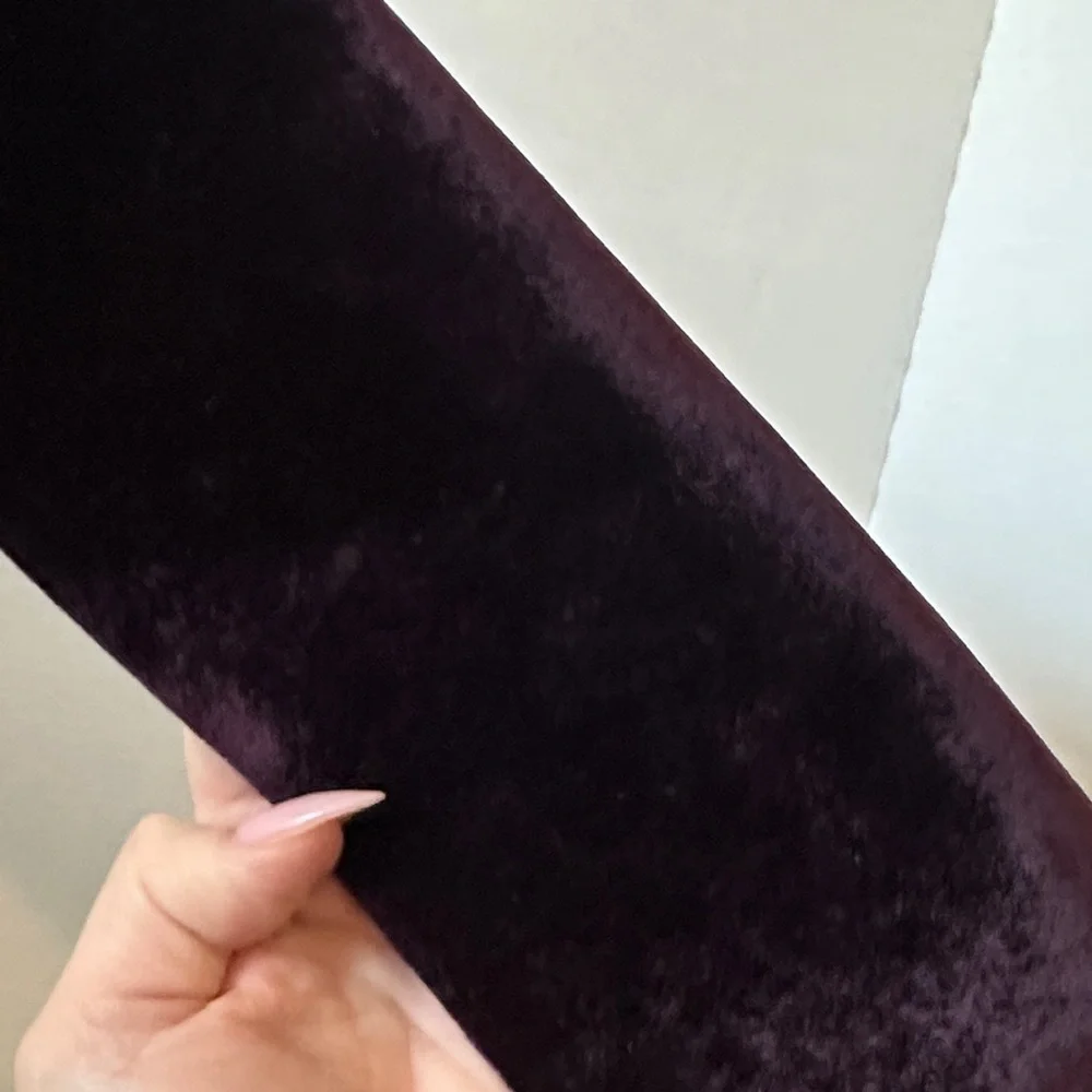 Worth NY long and skinny plum Clutch Wristlet